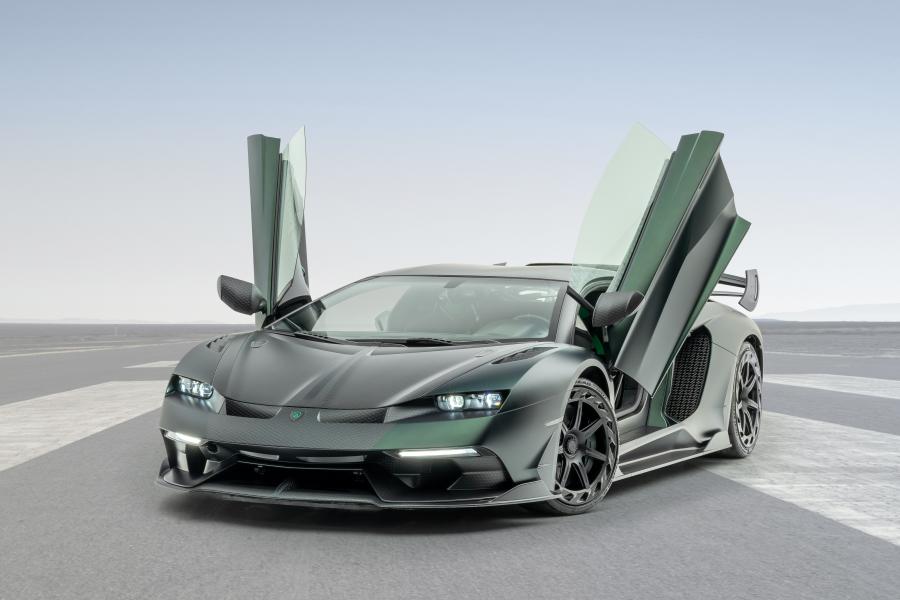  Lamborghini Aventador SVJ Cabrera by Mansory 2020 года  (фото 1 из 11)